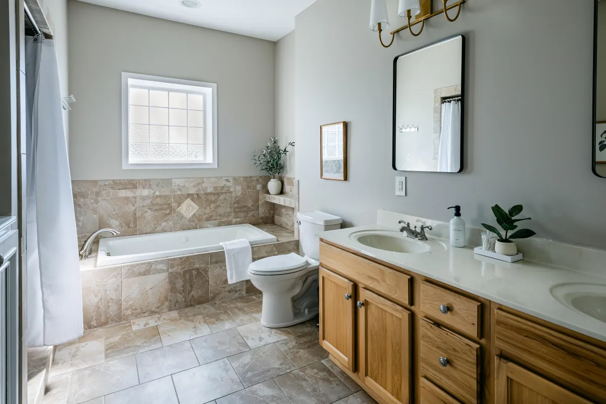Spa-inspired master bath