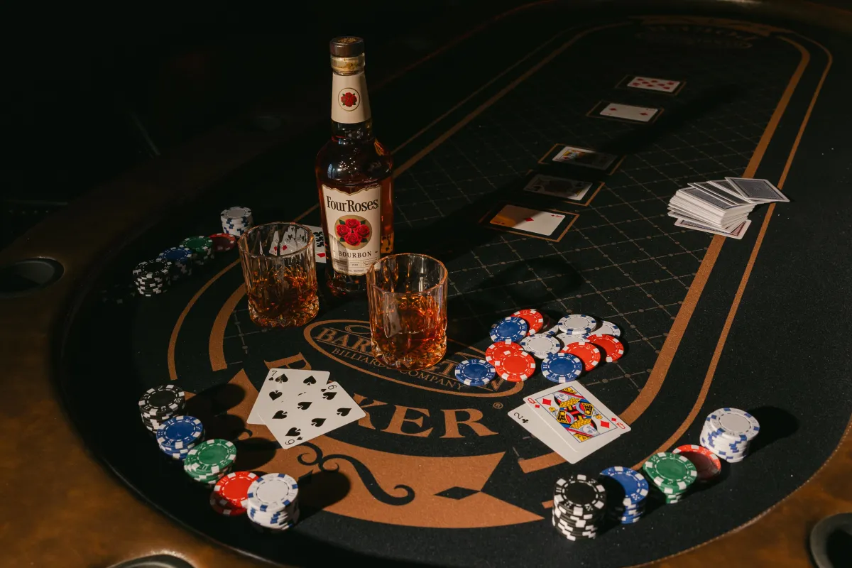 Four Roses Bourbon, just minutes away, completes the game.