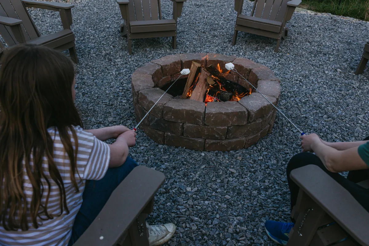 Marshmallow season lasts all year at the fire pit