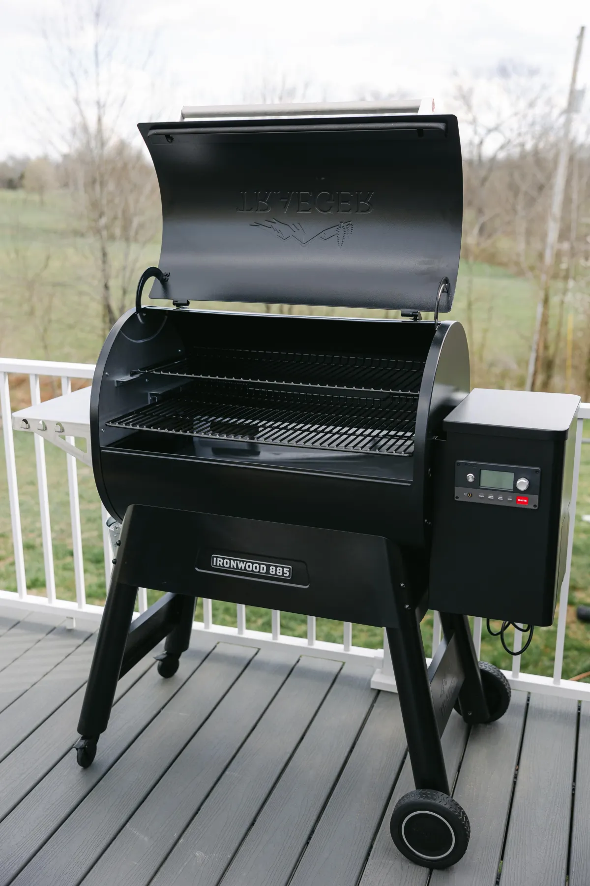 Keep the grillmeister company when theTraeger pellet grill is fired up