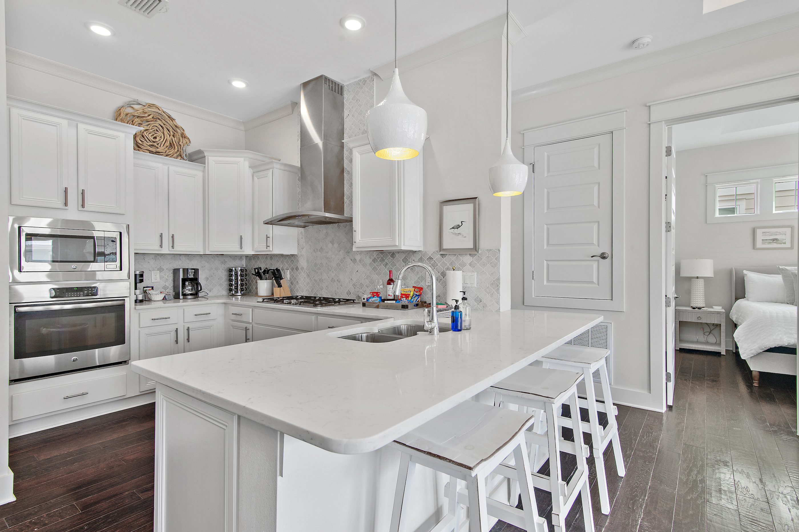 Fully stocked chef-inspired kitchen