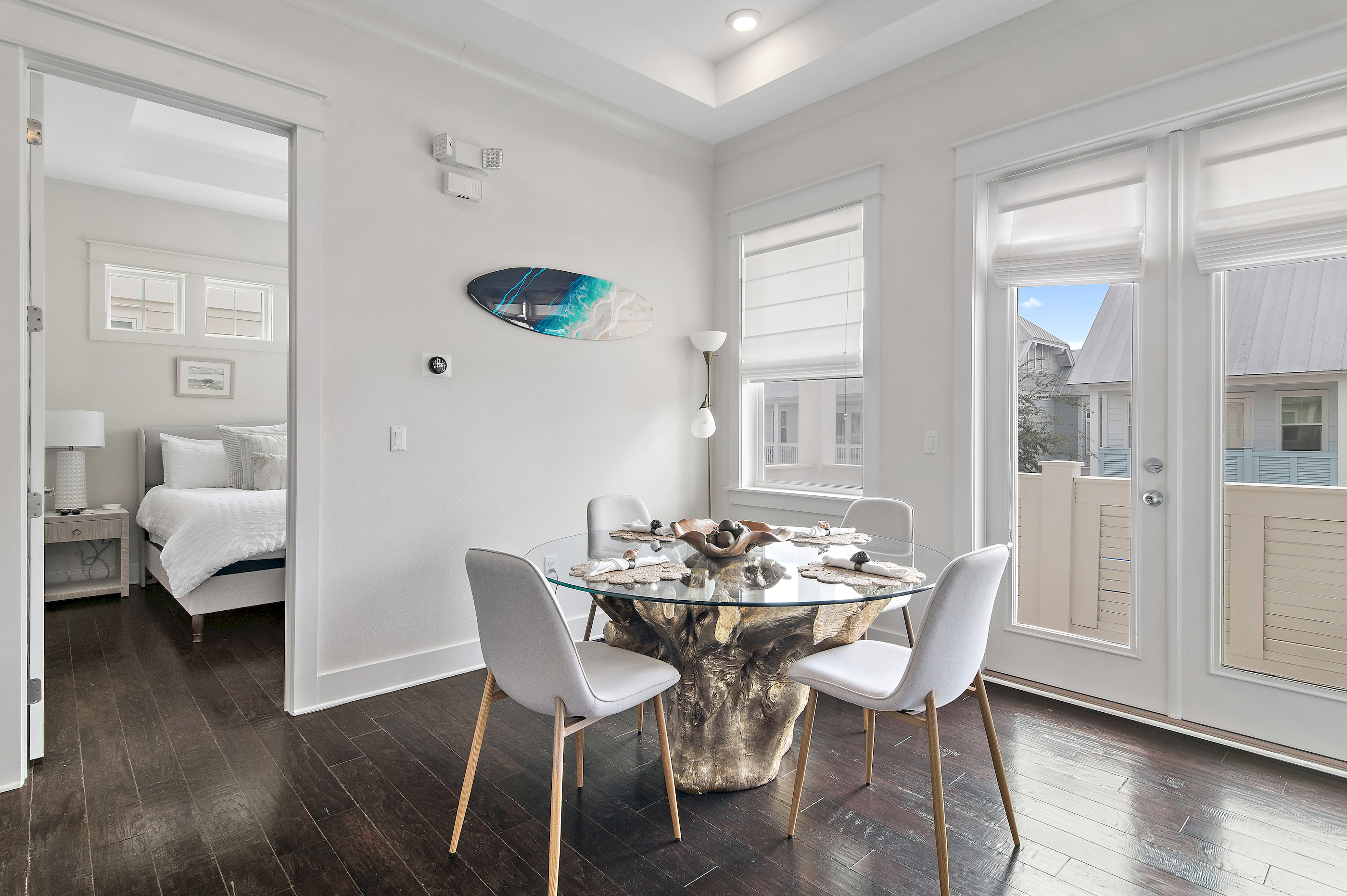 Bright and airy dining space