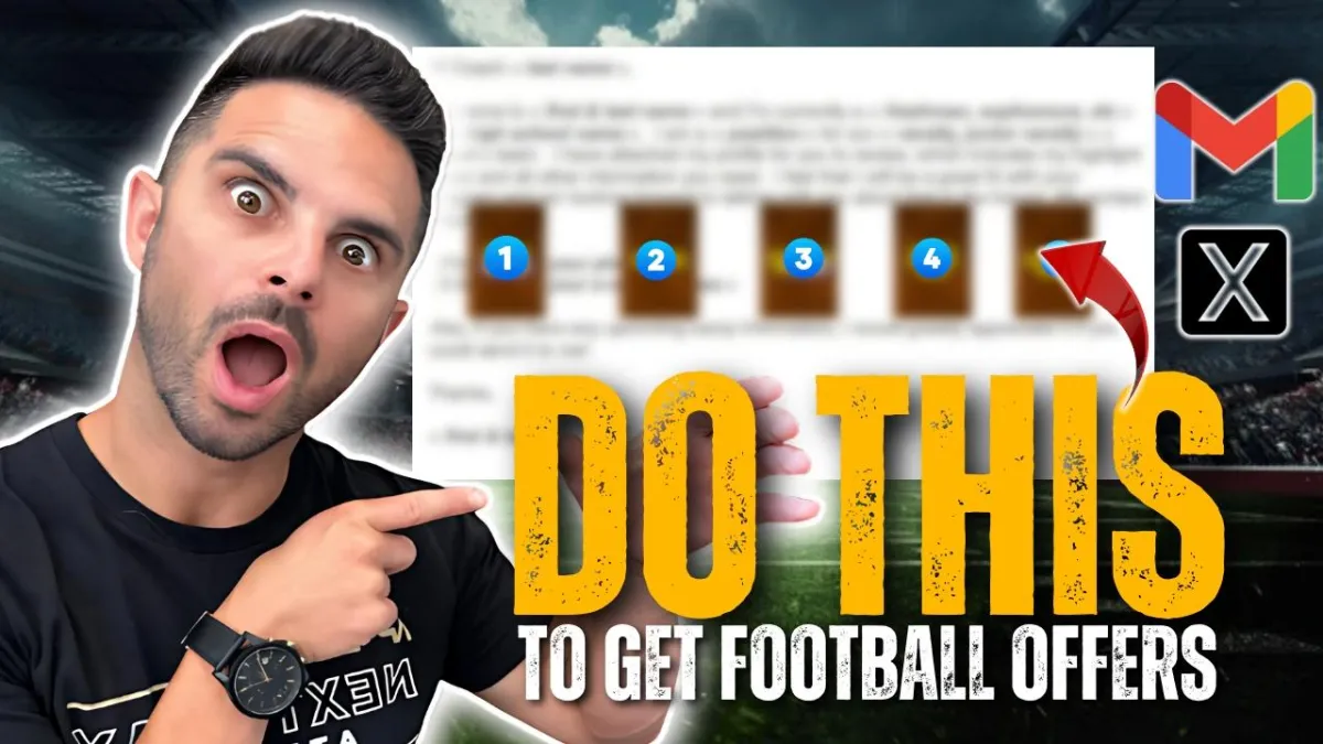 How To Email College Coaches To Get Football Offers (FREE TEMPLATE)