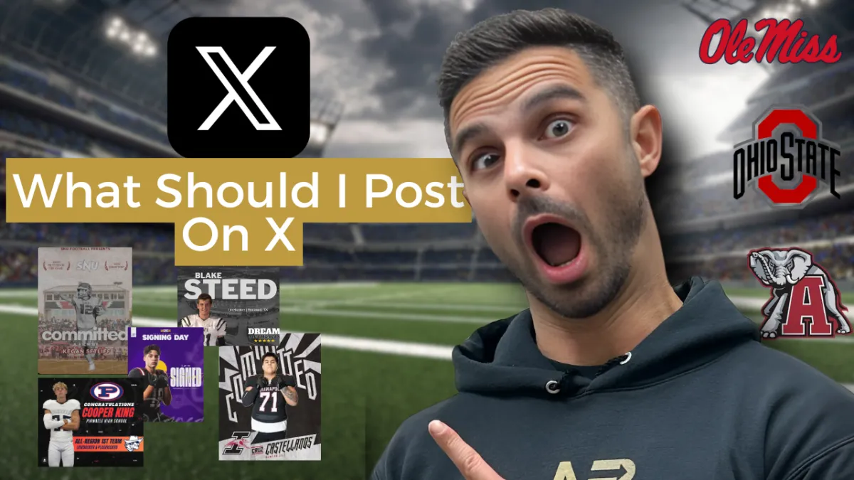 How to Post On X to Get a D1 Football Scholarship