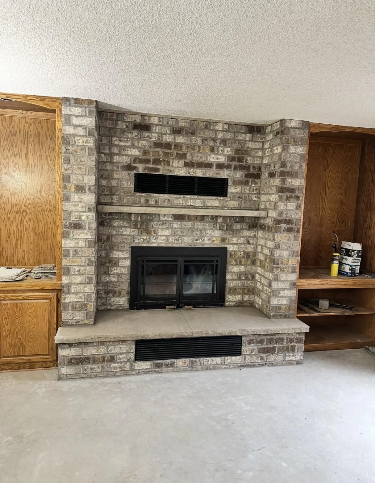 Brick Fireplace Repair Project