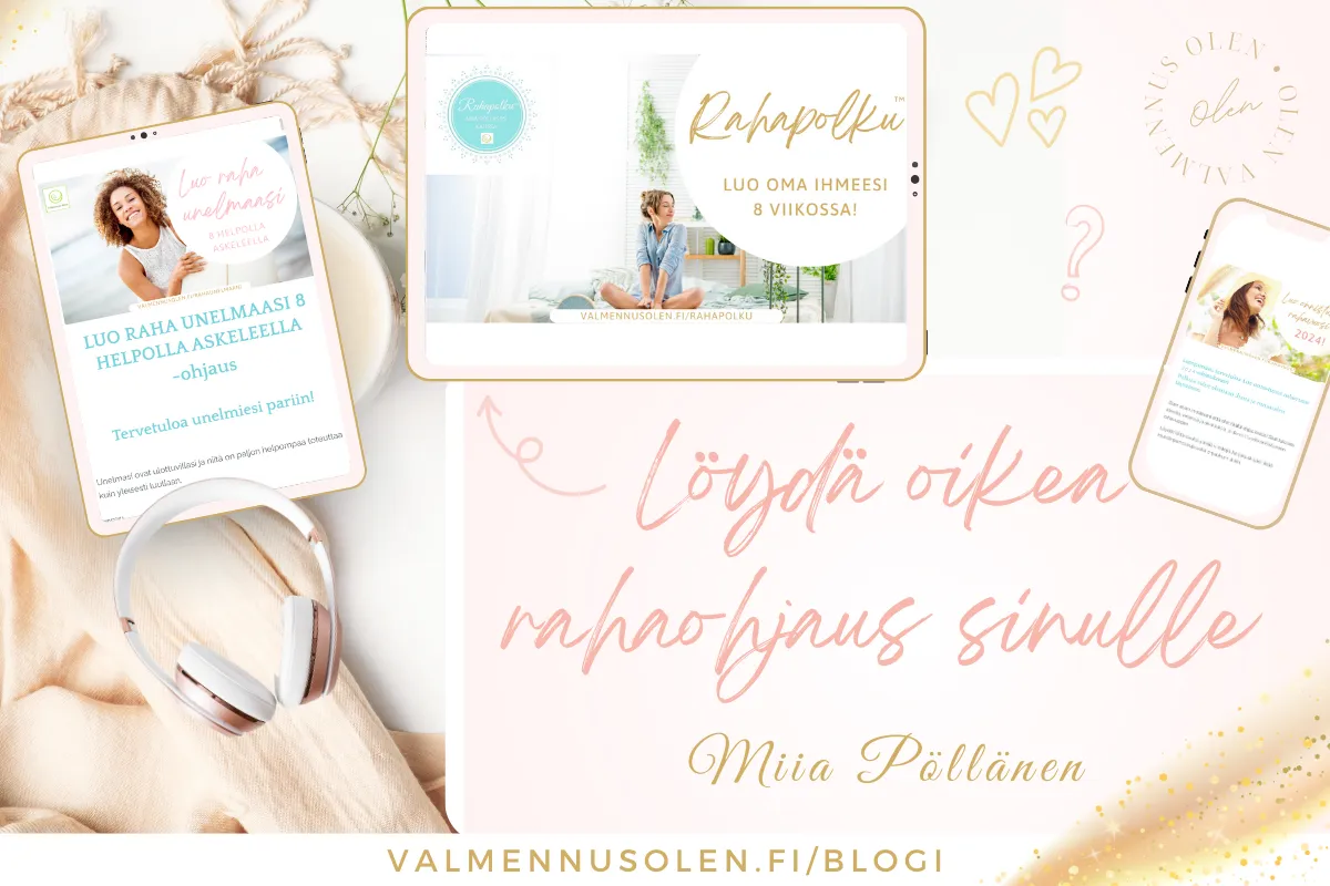 nainen ohjaus rahavalmentaja rahamentori Miia Pöllänen