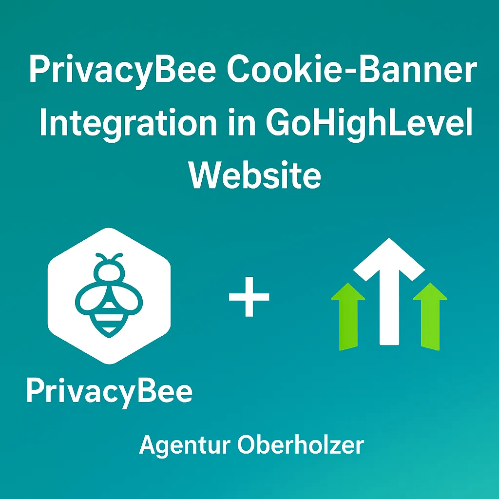PrivacyBee Cookie-Banner Integration in GoHighLevel Website