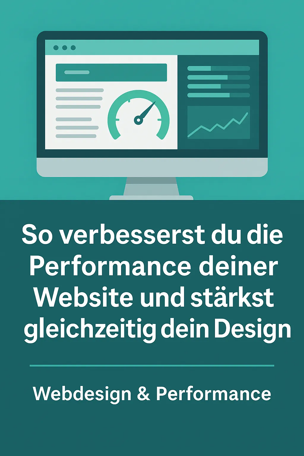 Schnelle und moderne Website zeigt optimiertes Design und Performance-Dashboard im Stil der Agentur Oberholzer.