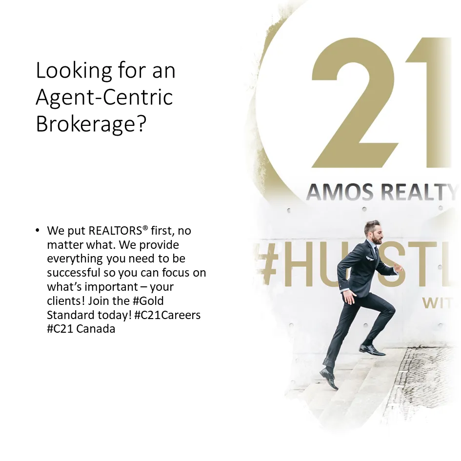 Century 21 Hustle - man running for his next appointment