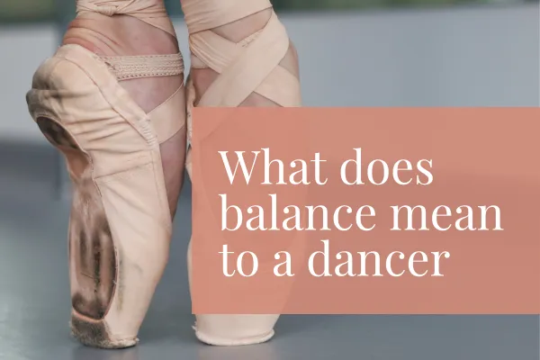 Dancer in pointe shoes