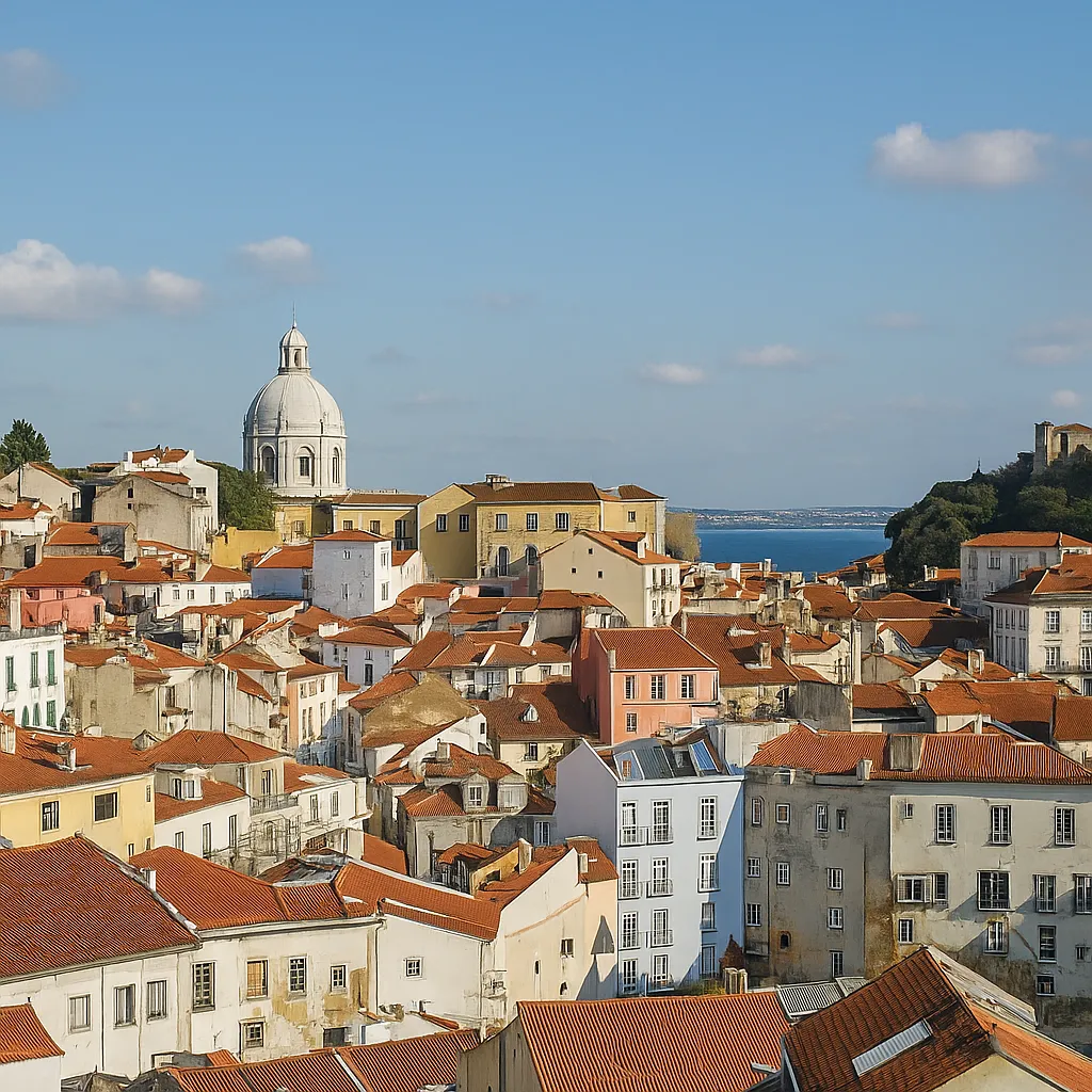 Skyline of Lisbon, Portugal