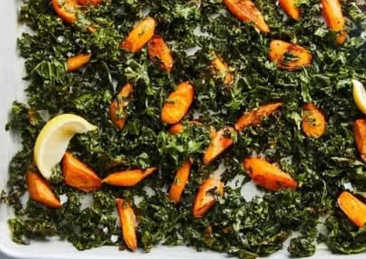 Easy Roasted Carrots And Crispy Kale