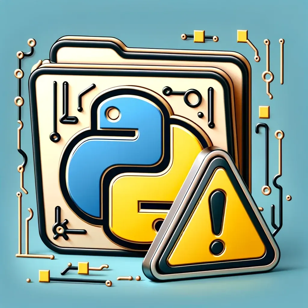 python files and exception