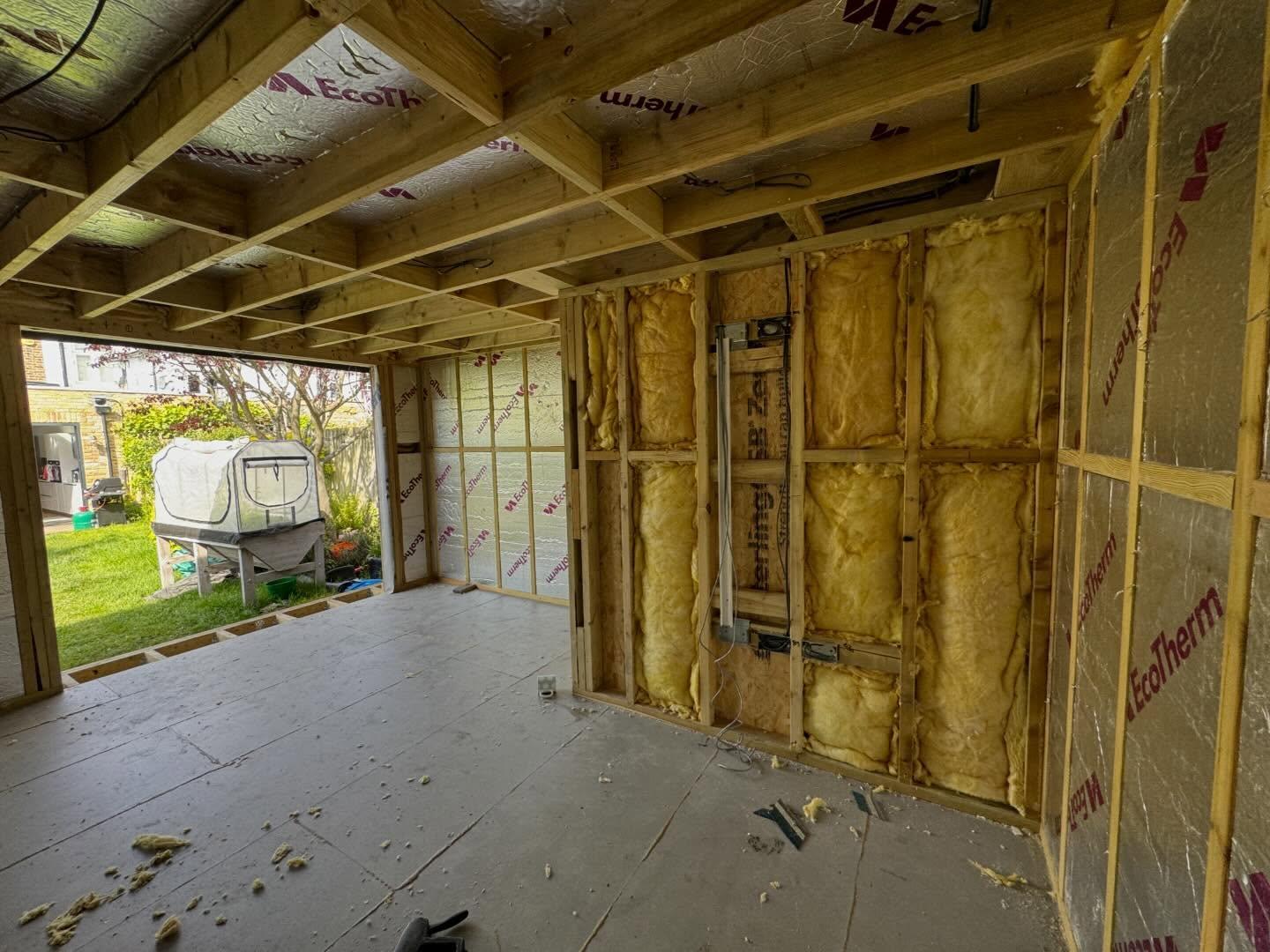 Installed garden room exterior