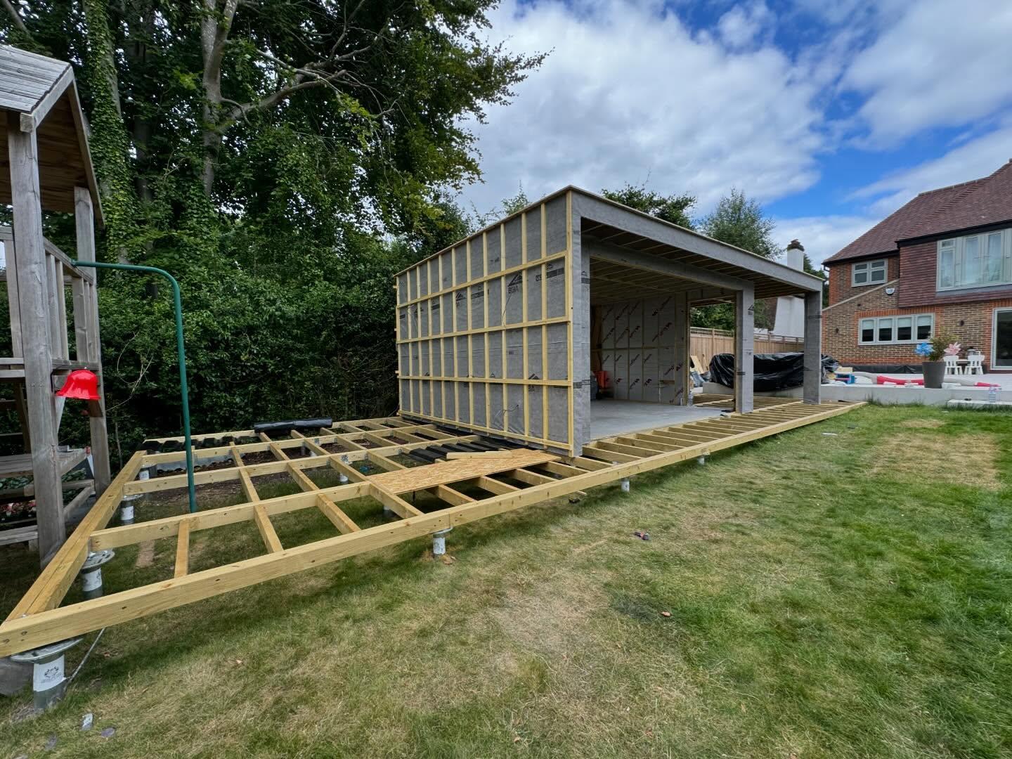 Large garden room build