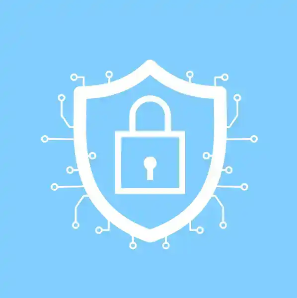 cybersecurity lock encryption logo