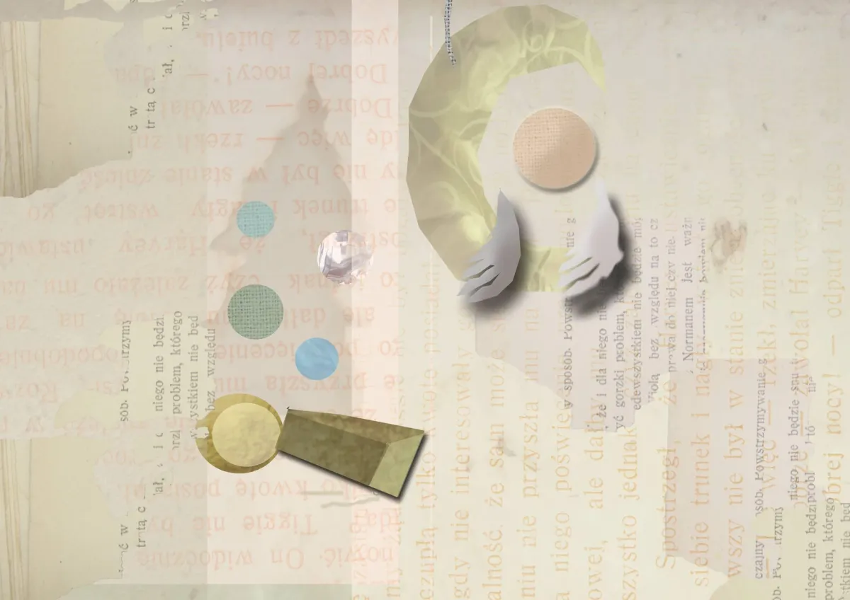 Kolaż ozdobny- dzień i noc