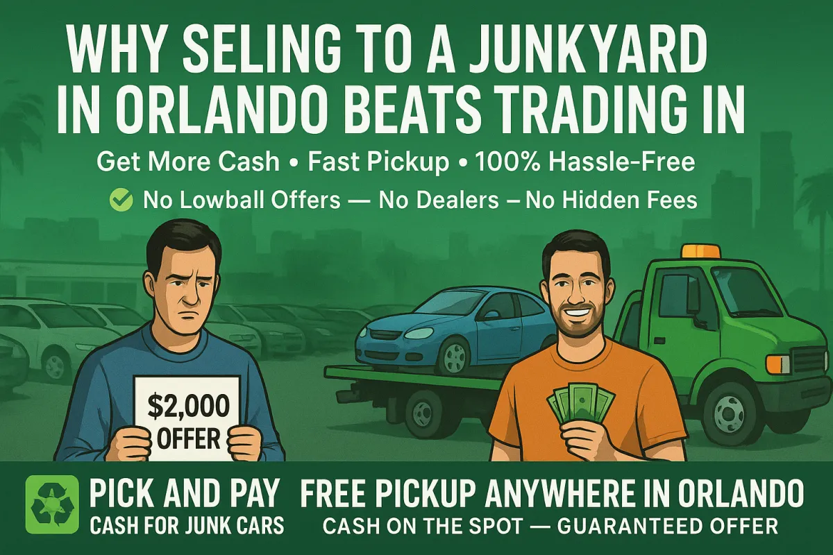 Why Is Selling to a Junkyard in Orlando Better Than Trading In?