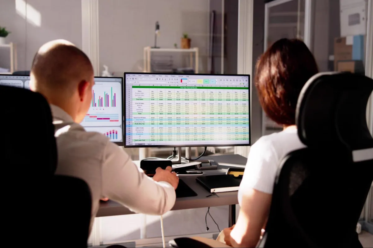 People using a computer