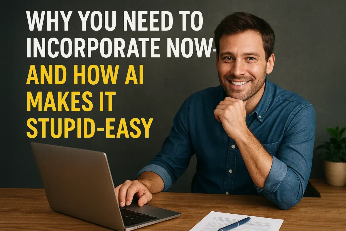 Why You Need to Incorporate NOW—and How AI Makes It Stupid-Easy
