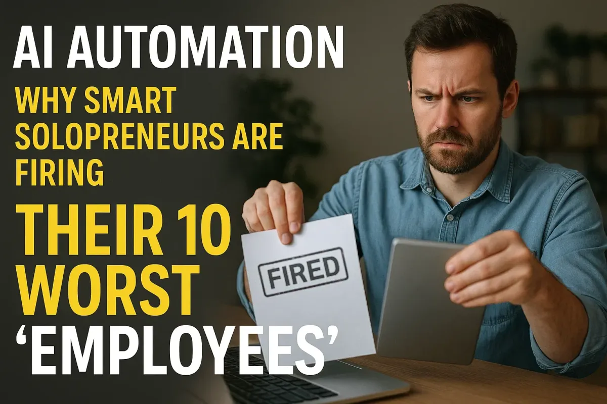 AI Automation: Why Smart Solopreneurs Are Firing Their 10 Worst ‘Employees