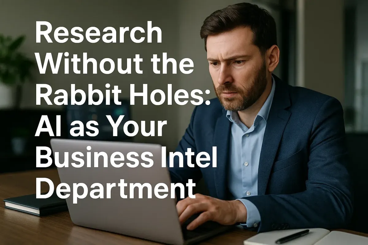 Research Without the Rabbit Holes: AI as Your Business Intel Department