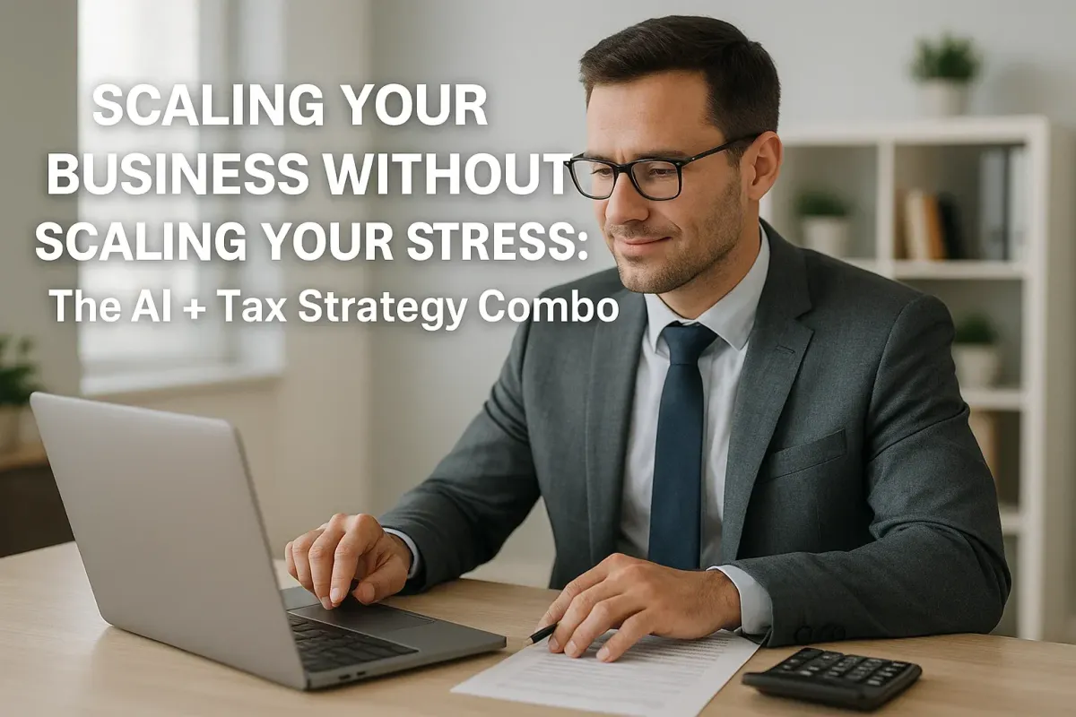 Scaling Your Business Without Scaling Your Stress: The AI + Tax Strategy Combo