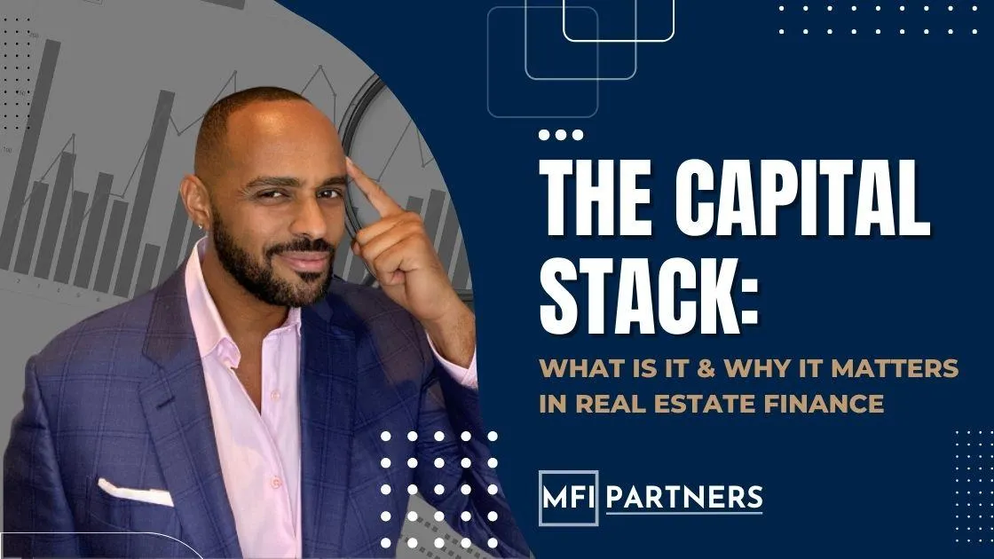 An image of Yohannes Cramlet with a text that says 'The Capital Stack What it is and Why it Matters in Real Estate Finance?'