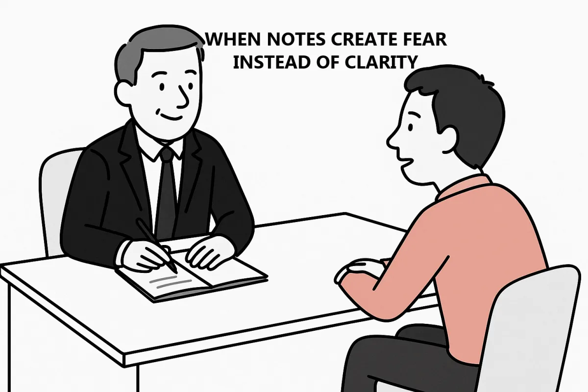 When Notes Create Fear Instead of Clarity
