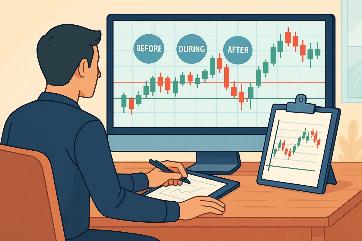 Structuring Chart Reviews: Before, During, and After a Trade