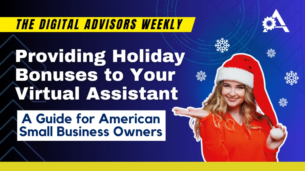 holiday bonus, virtual assistant, filipino virtual assistant, small business owner, business owner, christmas bonus