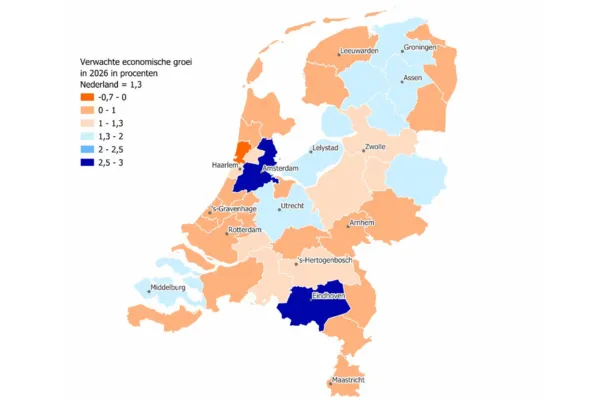 Regionale groeiverschillen blijven zichtbaar richting 2026
