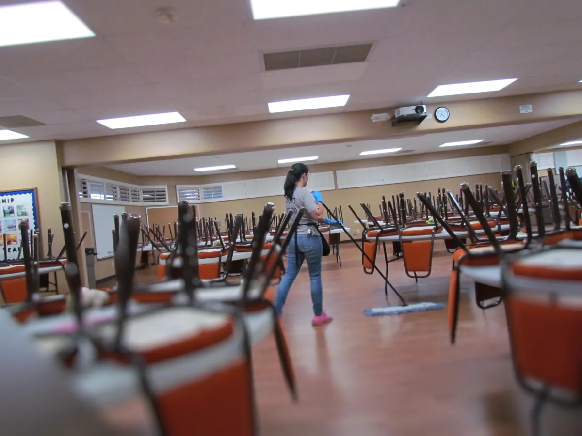 A3D Team Member Cleaning Surprise Church 