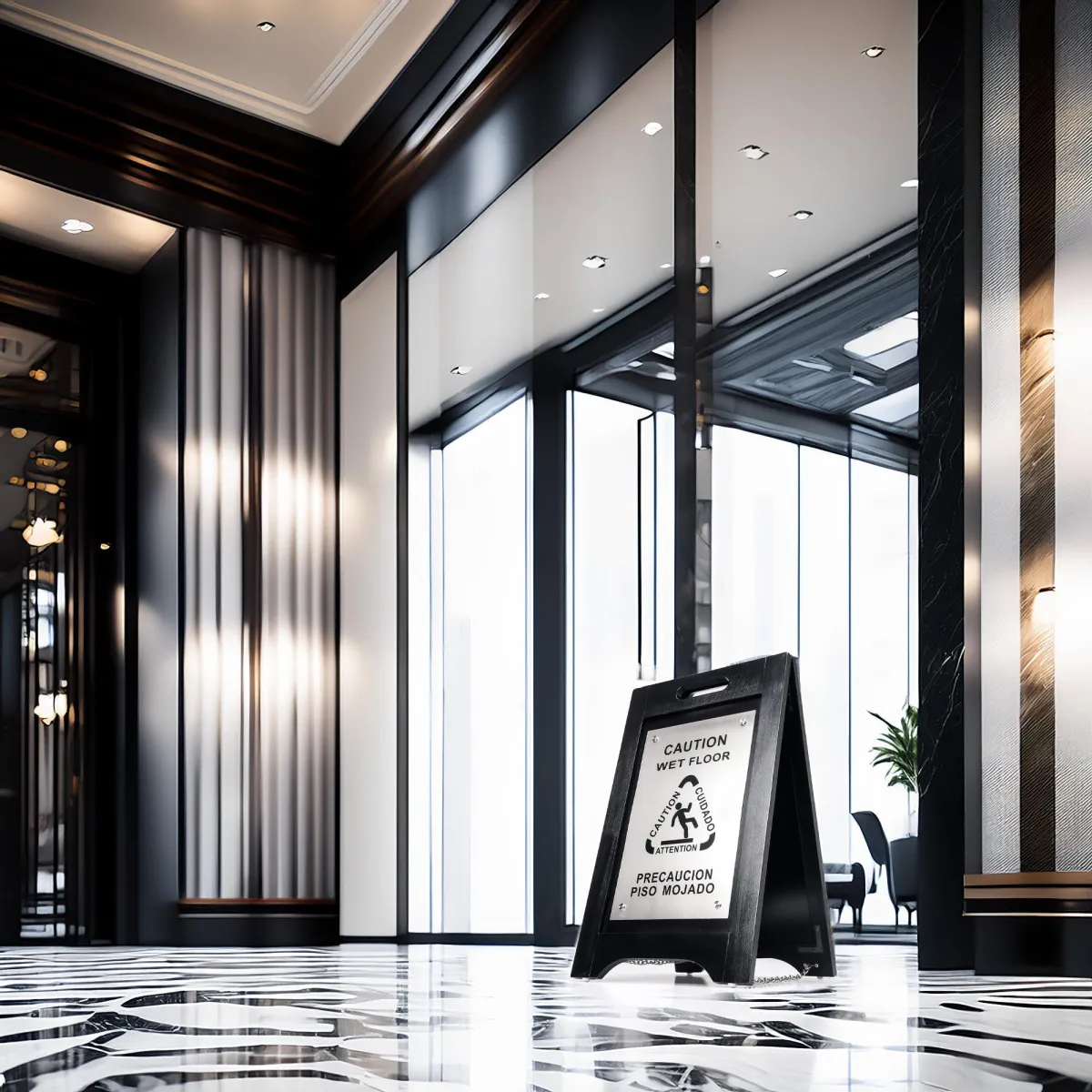 Luxury commercial lobby in Phoenix maintained by A3D Services