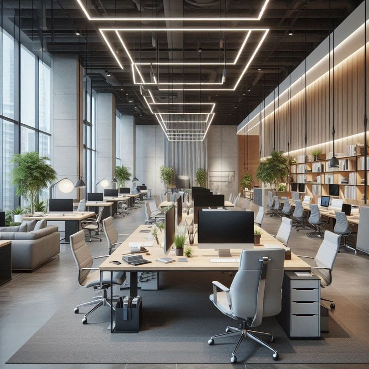 Bright modern Arizona office with clear surfaces and natural light representing professional clarity-grade commercial cleaning by A3D Services.