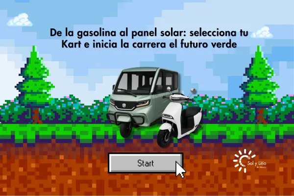 De la gasolina al panel solar: selecciona tu Kart e inicia la carrera el futuro verde