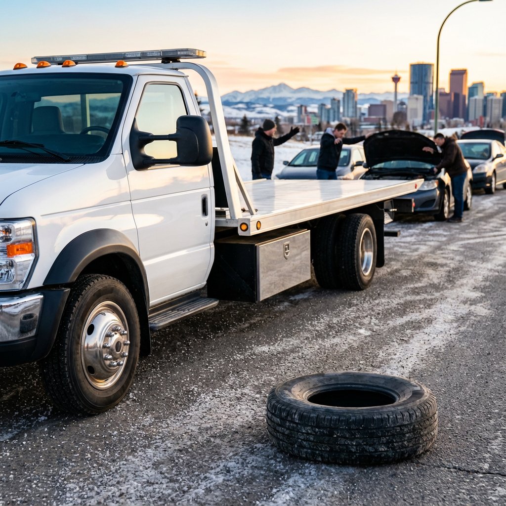 dead battery towing Calgary
