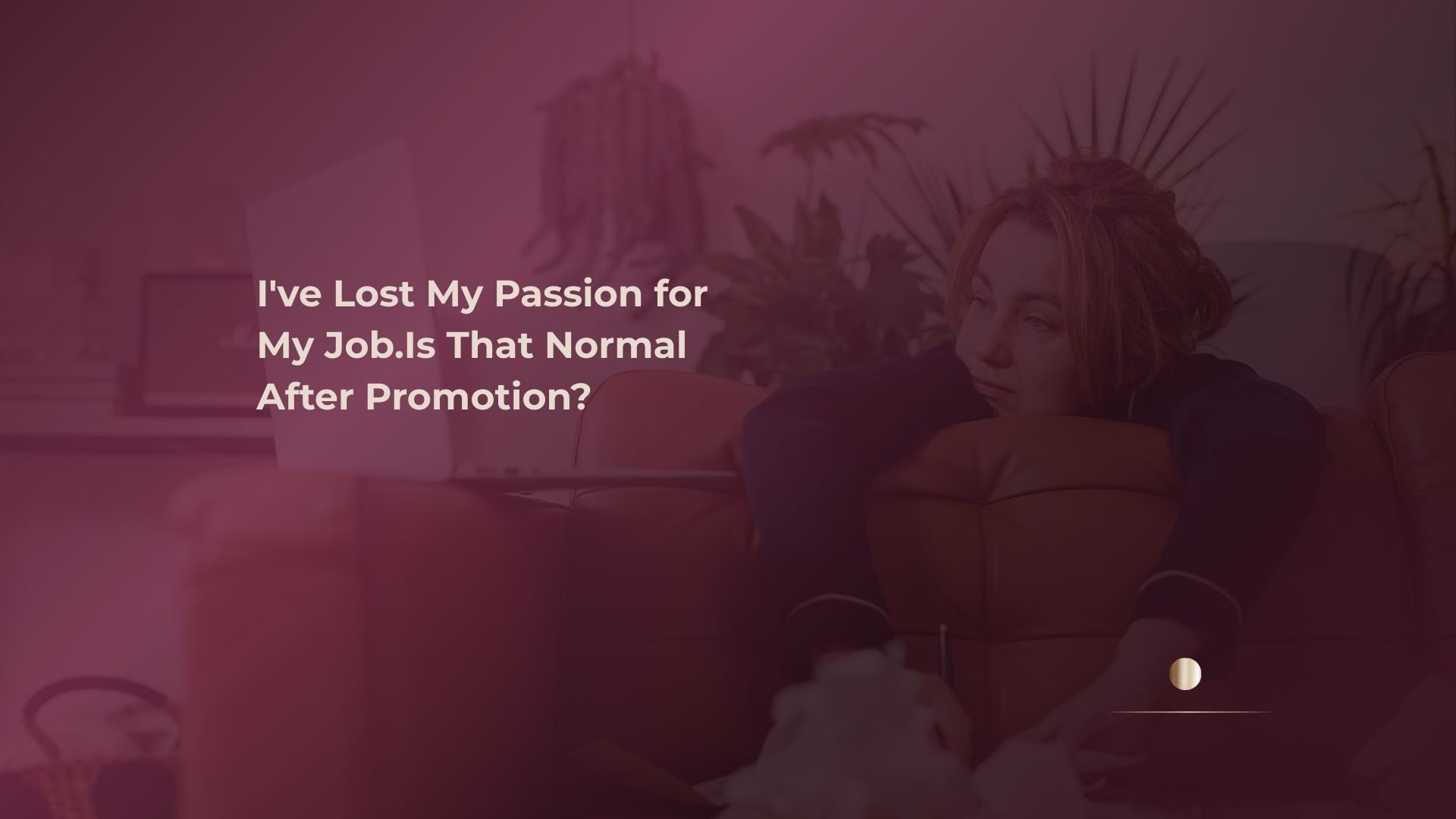 I've lost the passion for my job