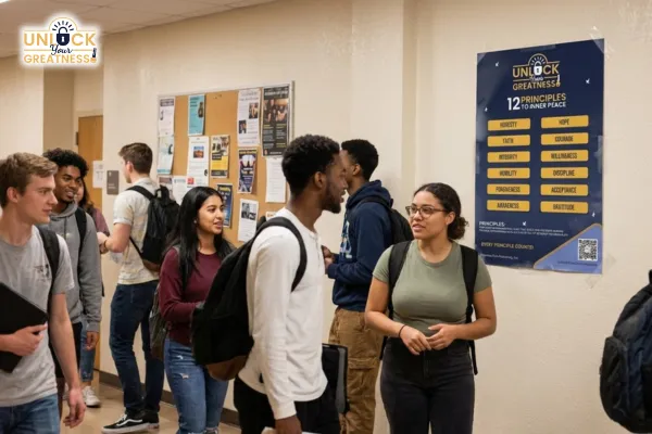 College student reflecting on self-honesty and personal growth