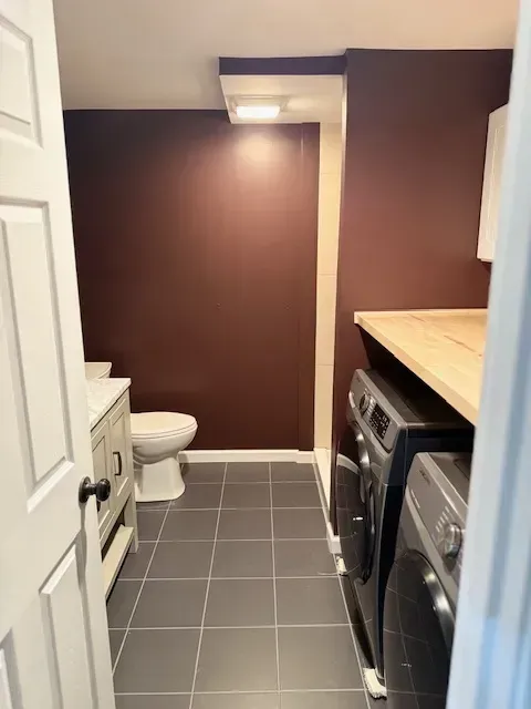 laundry room after getting cleaned