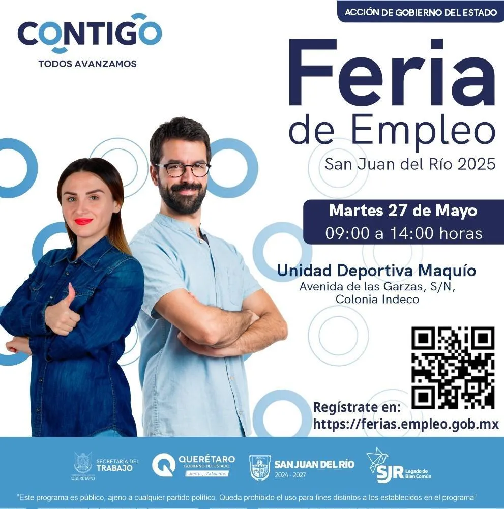 Llega Feria de Empleo a San Juan del Río con más de mil vacantes