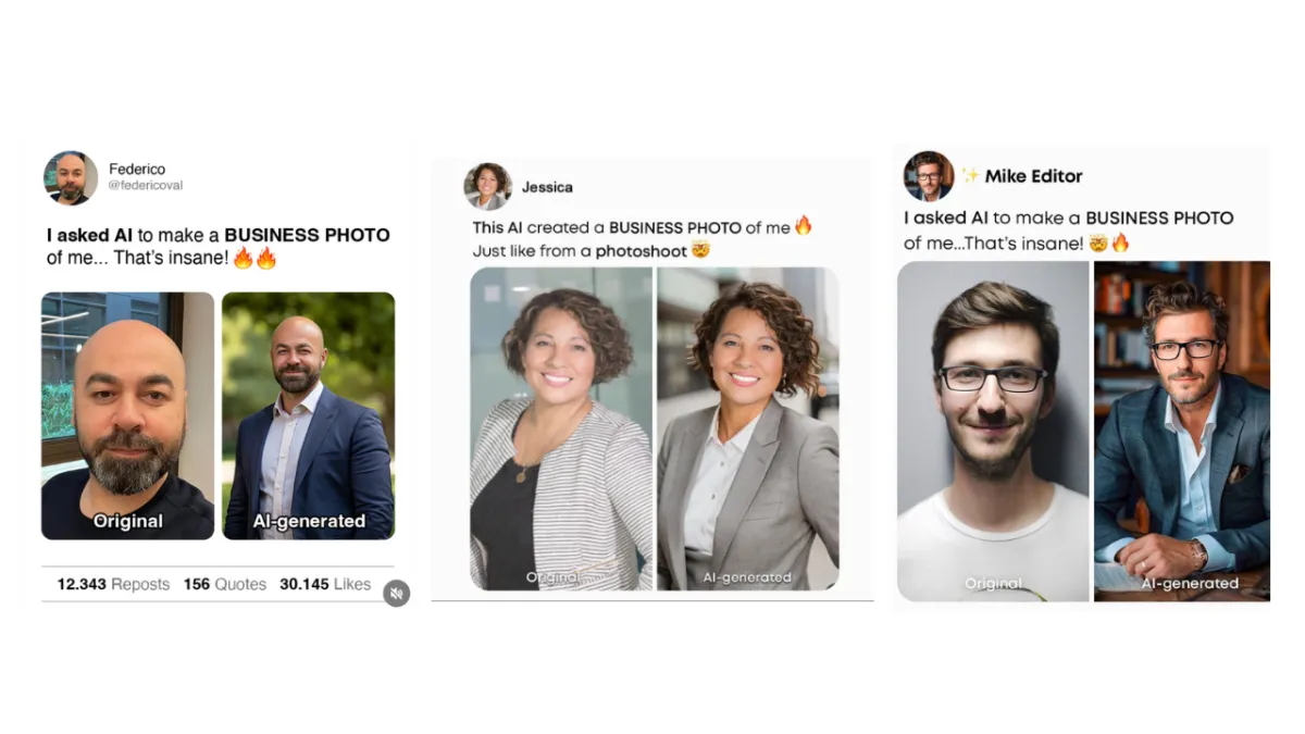AI generated profile photos