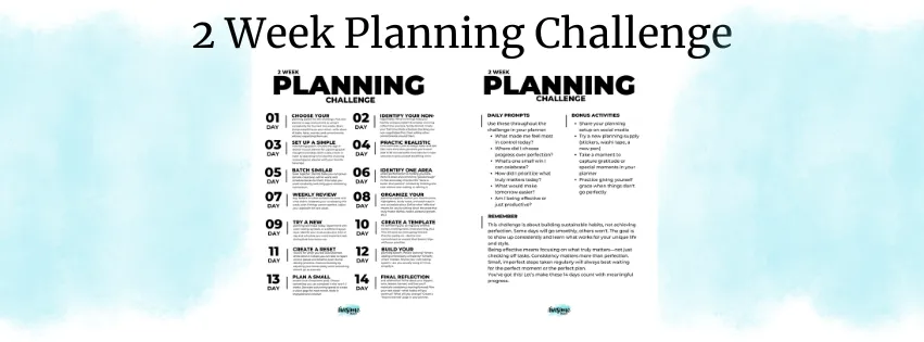 14-Day Planning & Productivity Challenge