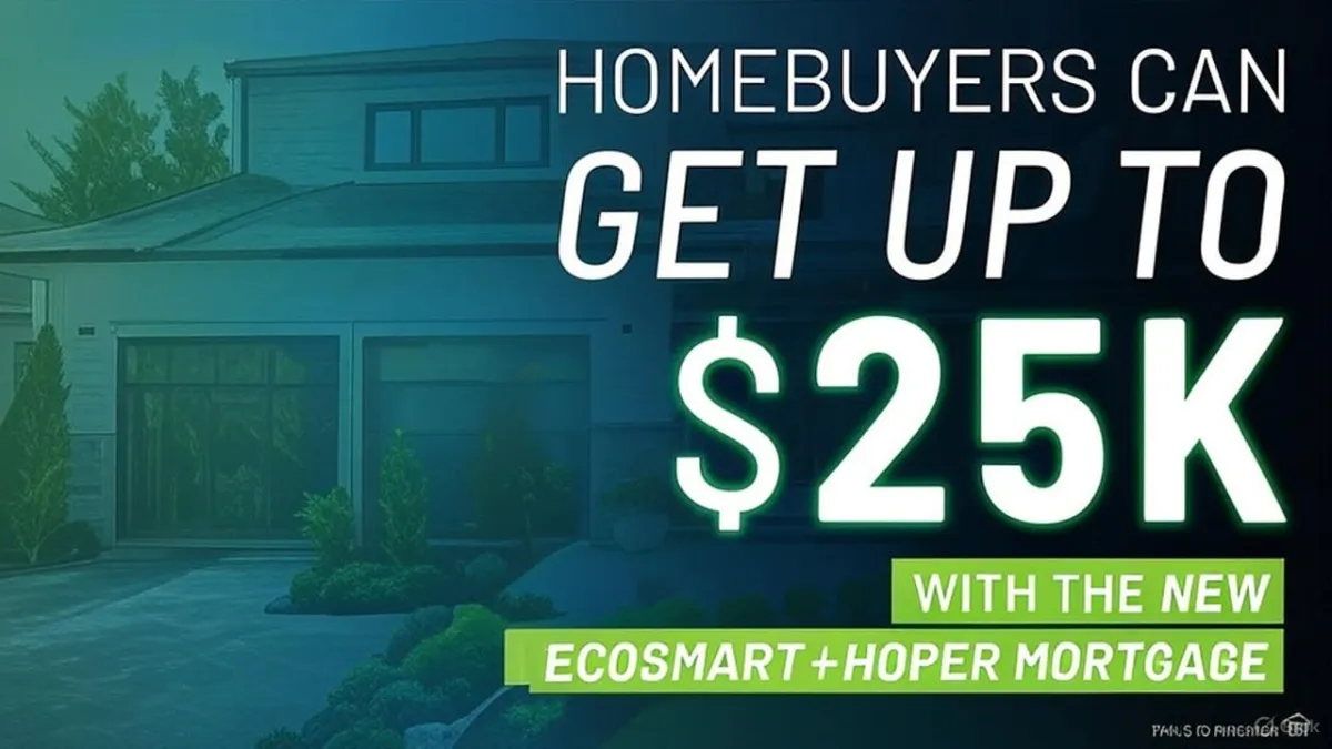 Graphic showcasing the HOPER Program’s $25K incentive for Utah County homebuyers, featuring Ask Solar Mike.