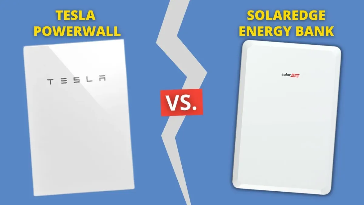 Comparison of Tesla Powerwall 3 and SolarEdge 10kW Battery, highlighting capacity and efficiency for Lindon, Utah solar solutions.