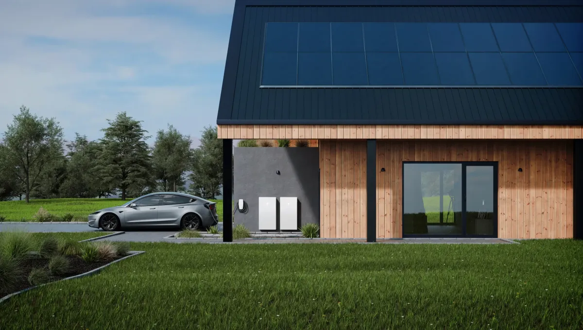 Upload an image of a Tesla Powerwall 3 installed on a Woodland Hills home with Loafer Canyon views.