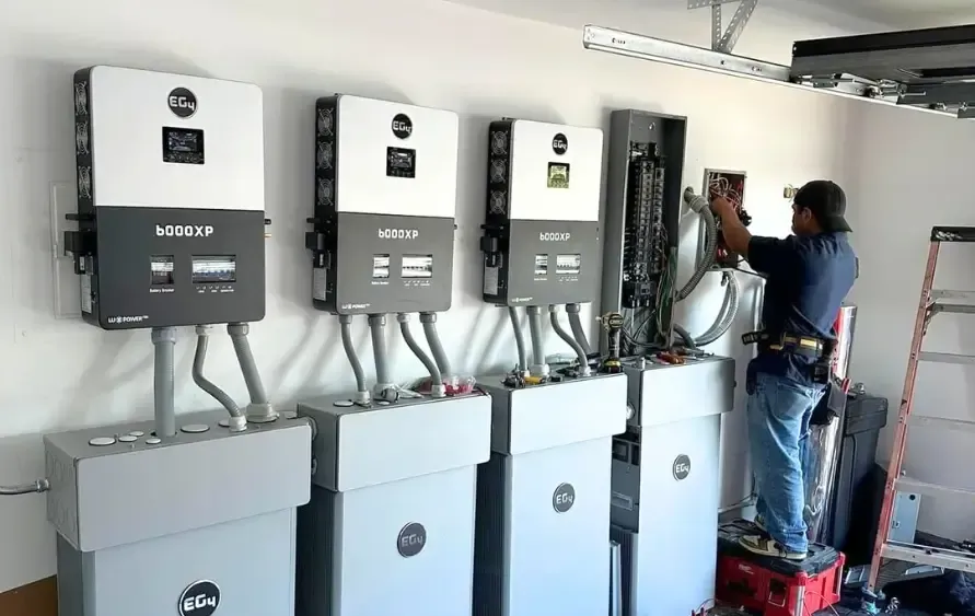 EG4 PowerPro ESS battery system installed in Salem Utah home with Wattsmart and ITC urgency timeline overlay