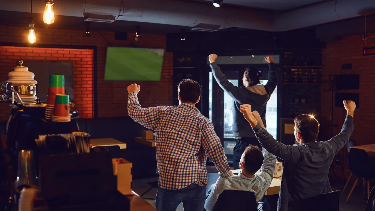 Sports bar with TVs East Village NYC