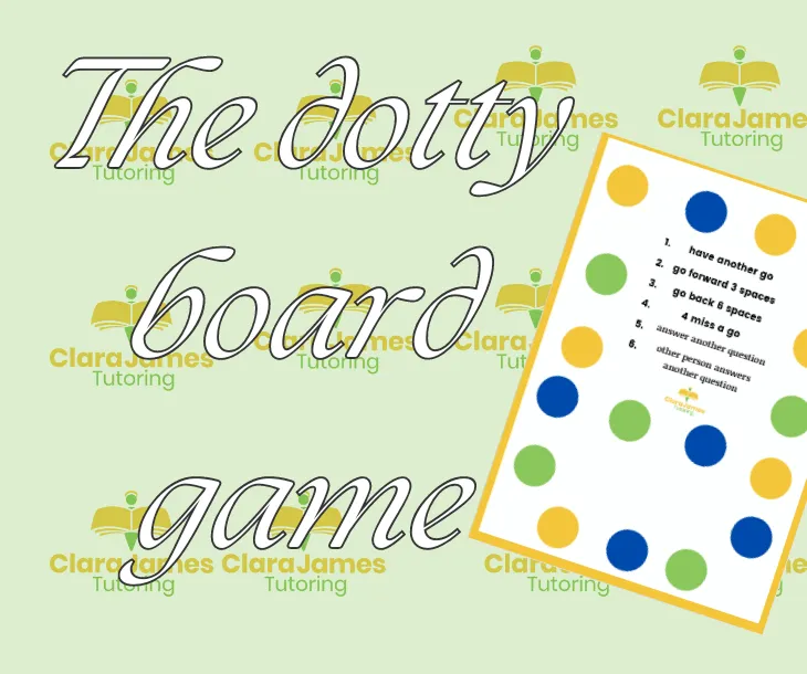 The Dotty Board Game: Encouraging your child to read