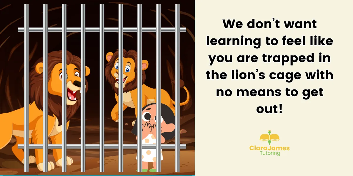 Education shouldn't feel like you are trapped in the lions den